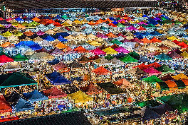 marché de nuit de Bangkok