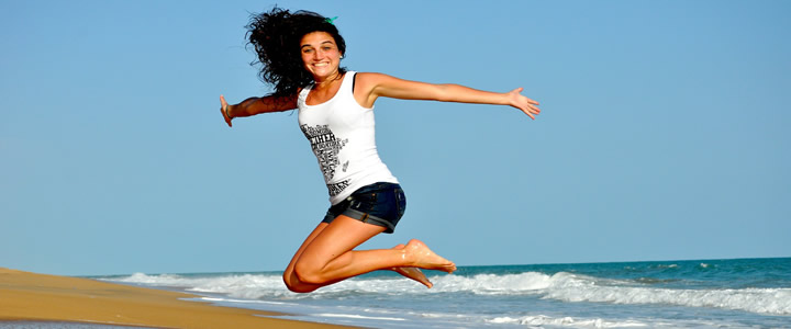 fille sur la plage